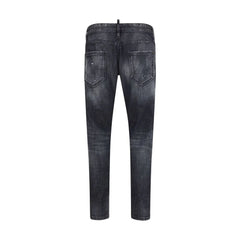 Dsquared² Black Cotton Slim Fit Jeans