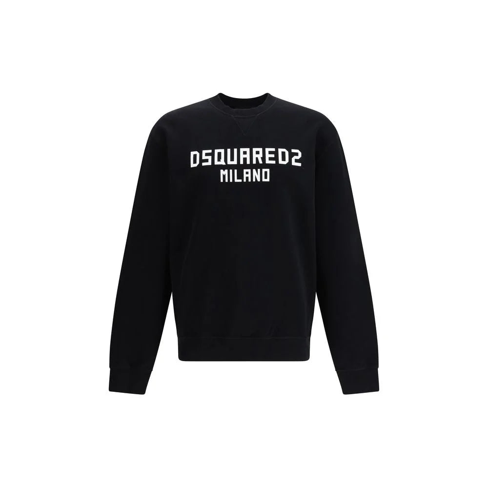 Dsquared² Black Cotton Sweatshirt - XXL