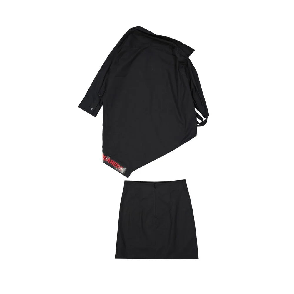 Dsquared² Black Cotton Two-Piece Suit - 40