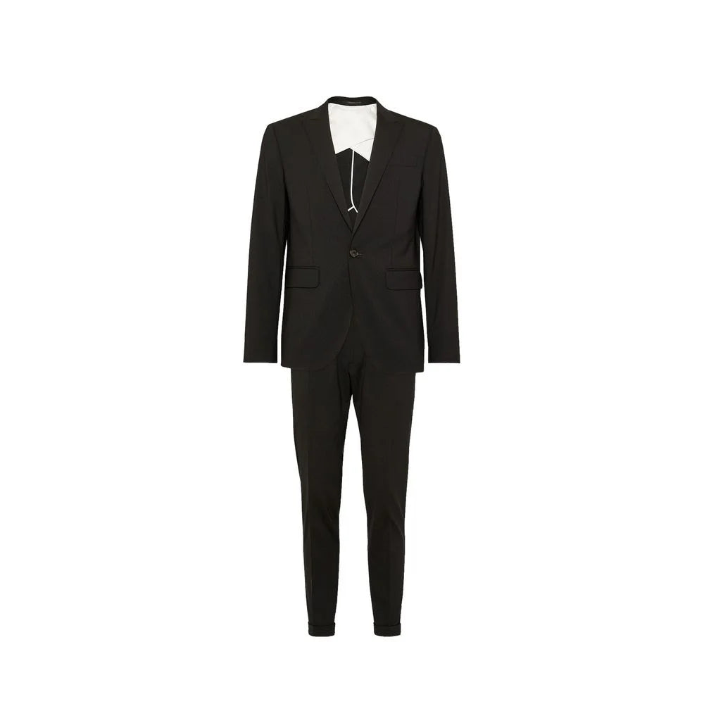 Dsquared² Black Elastane Two-Piece Suit - IT46 | S