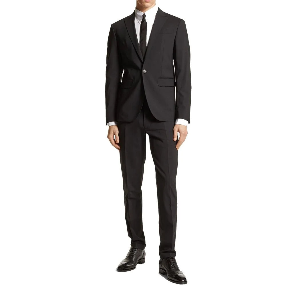 Dsquared² Black Elastane Two-Piece Suit - IT46 | S
