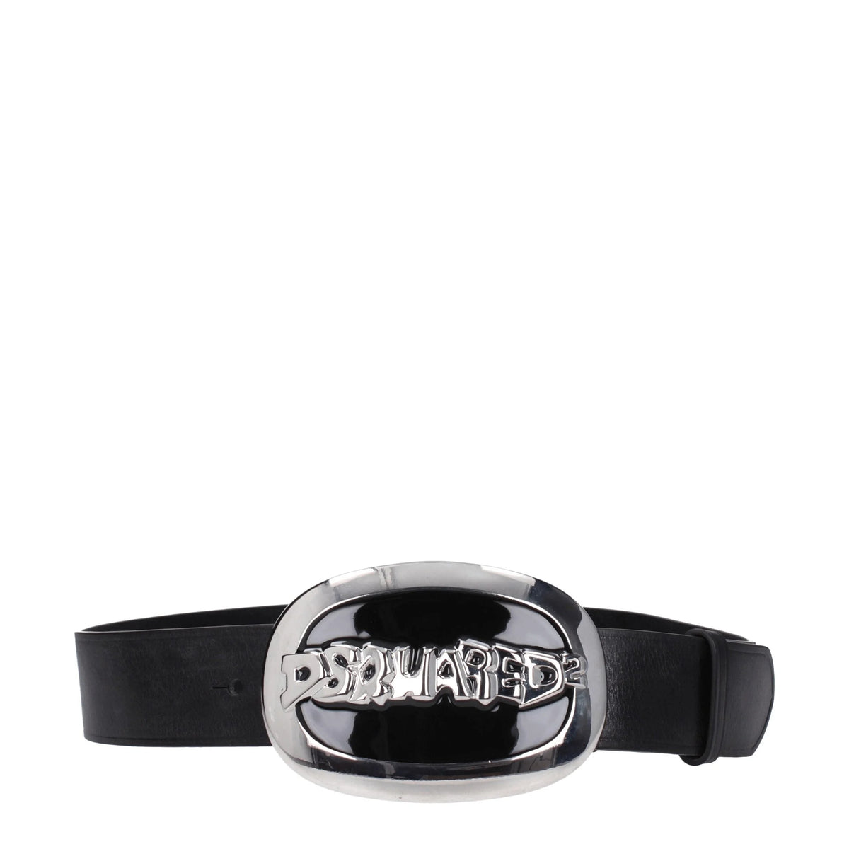 Dsquared² Black Leather Belts - 85 cm / 34 Inches