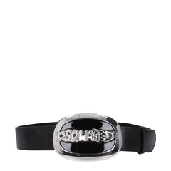 Černé kožené pásky Dsquared² - 85 cm / 34 palců