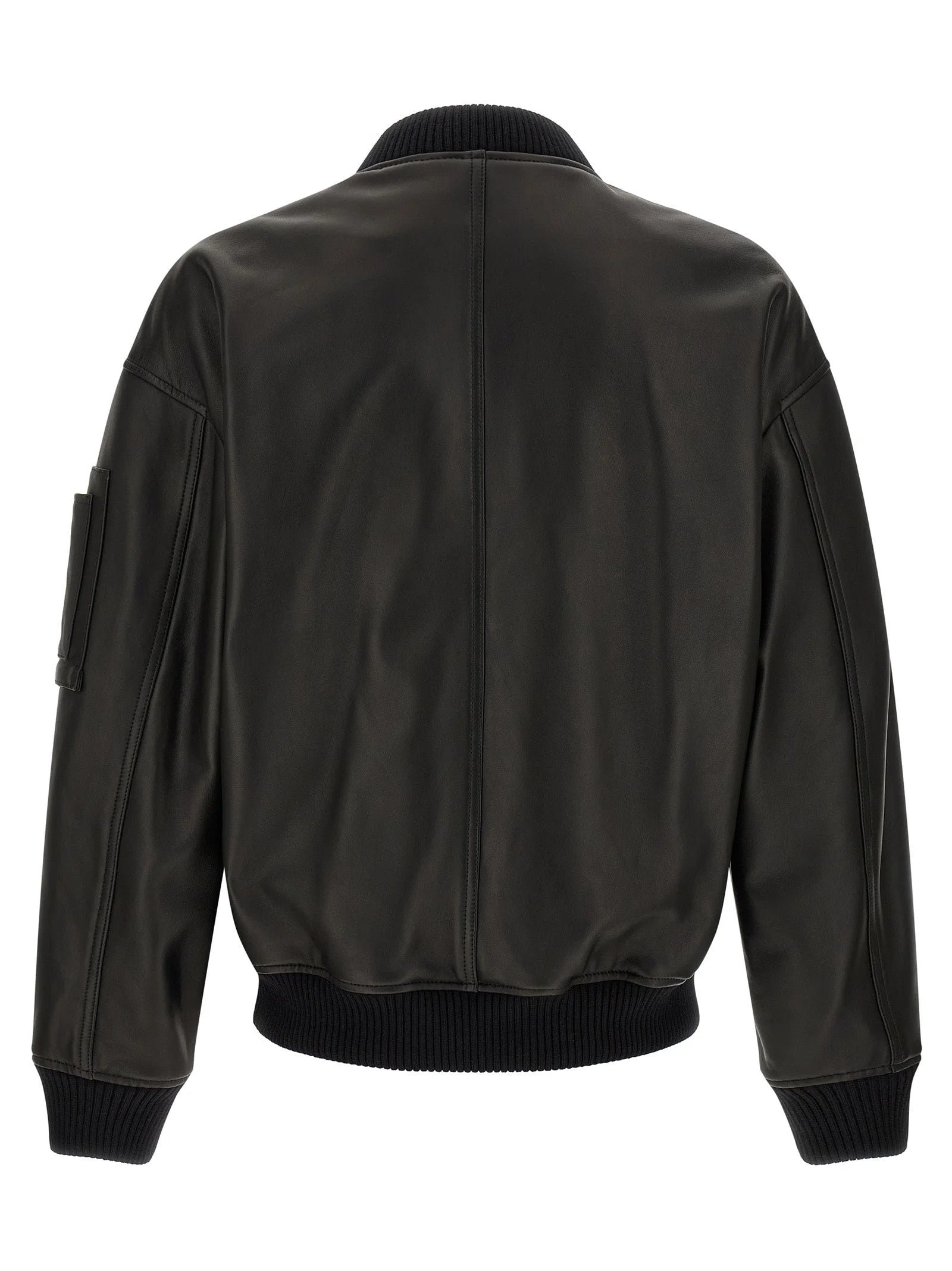Dsquared² Black Leather Leather Jacket