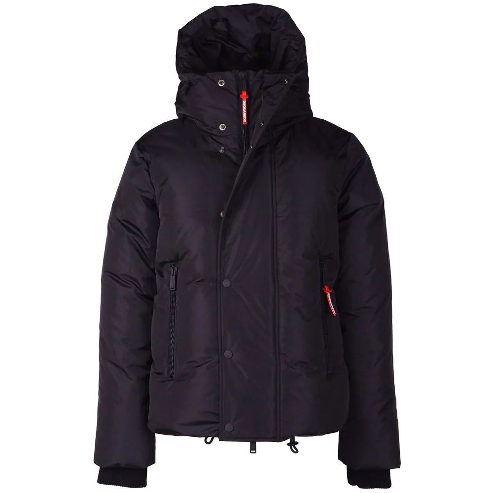 Dsquared² Black Nylon Men Down Jacket - Puffer Jackets