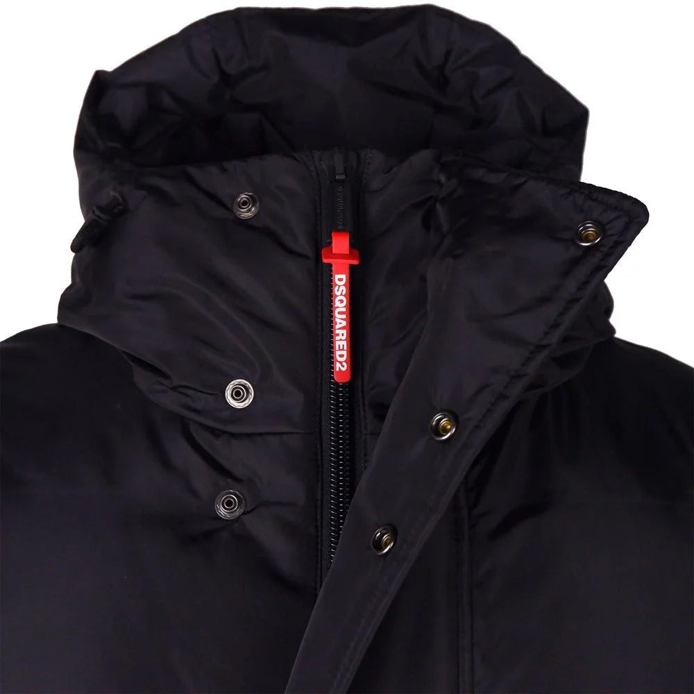 Dsquared² Black Nylon Men Down Jacket - Puffer Jackets