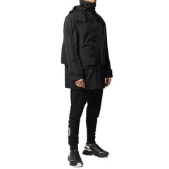 Dsquared² Black Nylon Rain Coat