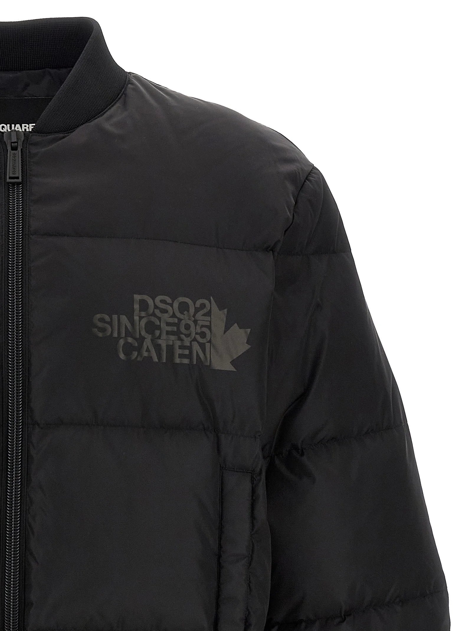 Dsquared² Black Polyamide Bomber