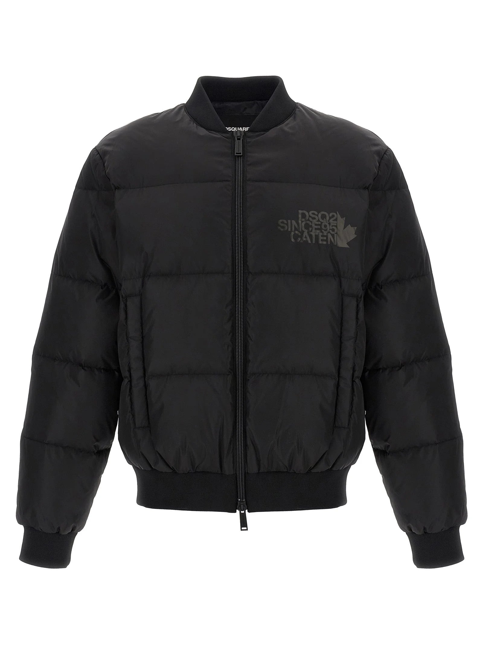 Dsquared² Black Polyamide Bomber