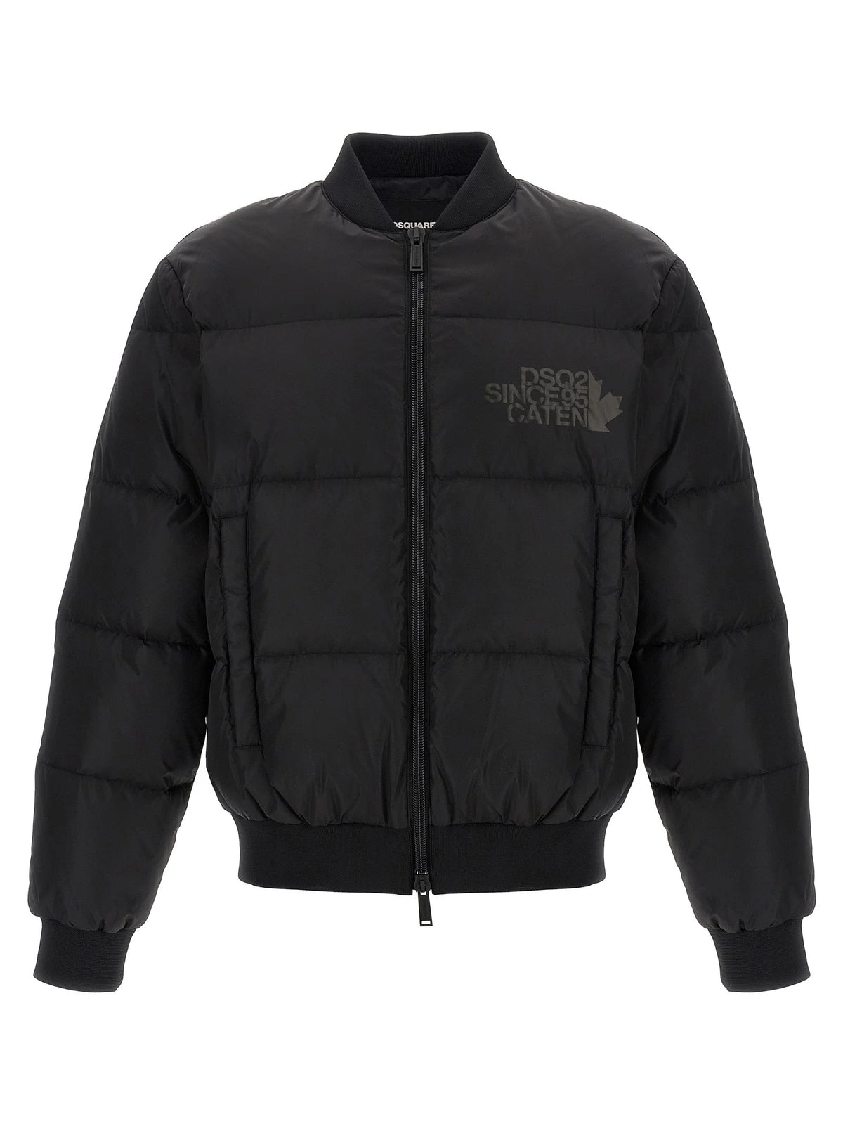 Dsquared² Black Polyamide Bomber