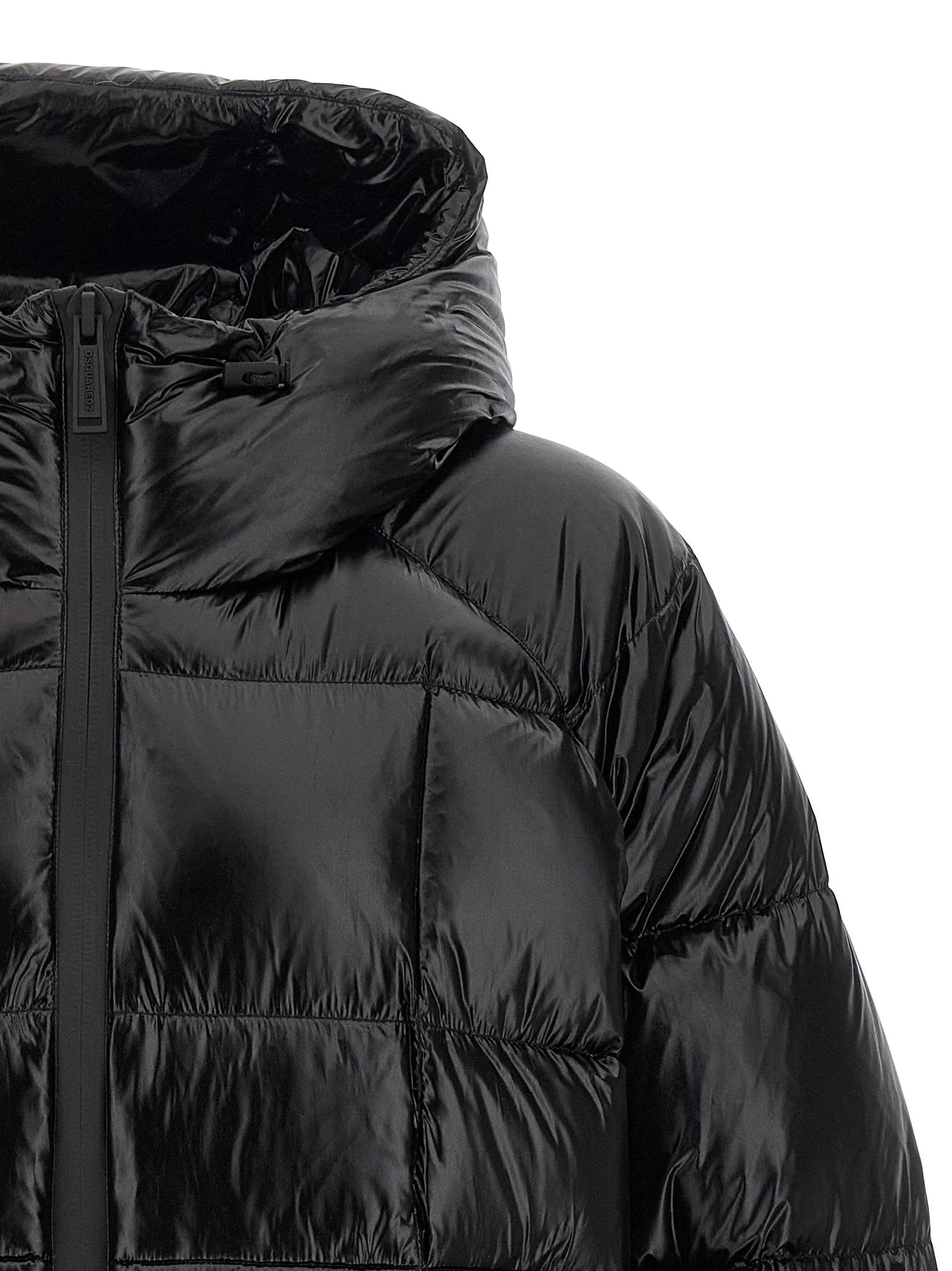Dsquared² Black Polyamide Full-Length Jacket - IT50 | L