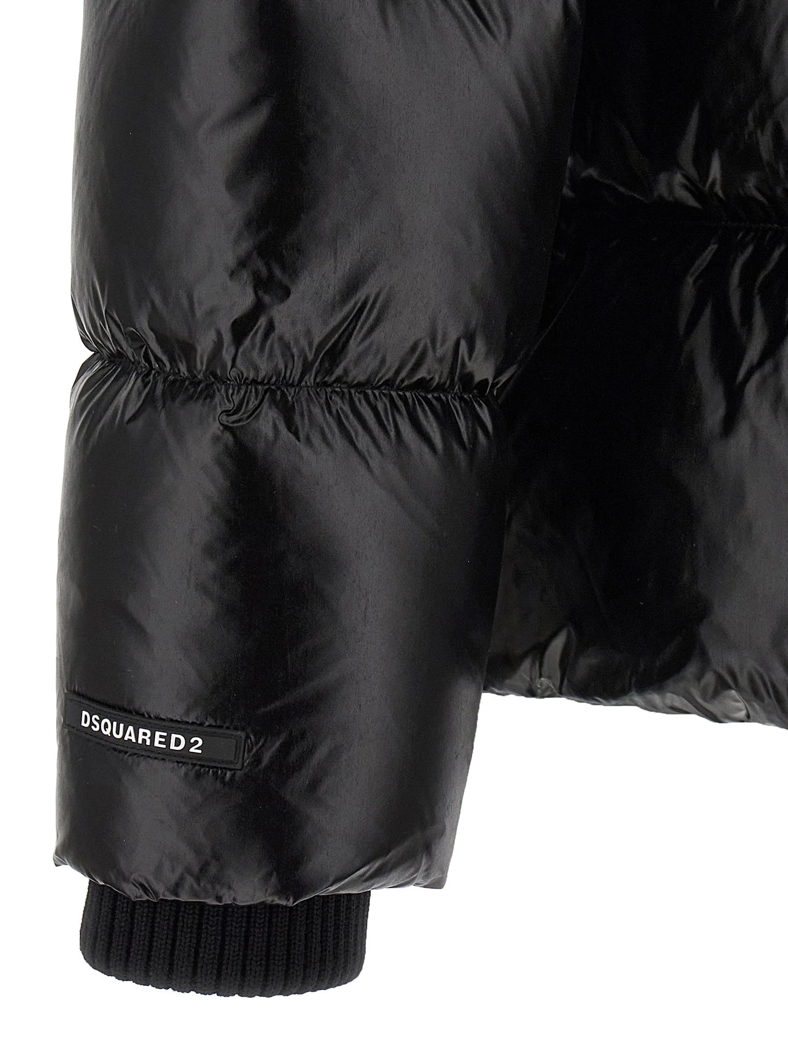 Dsquared² Black Polyamide Full-Length Jacket - IT50 | L