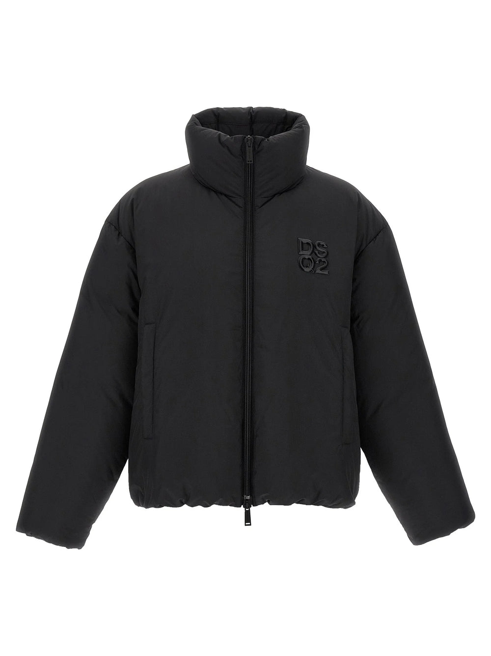 Dsquared² Black Polyester Full-Length Jacket
