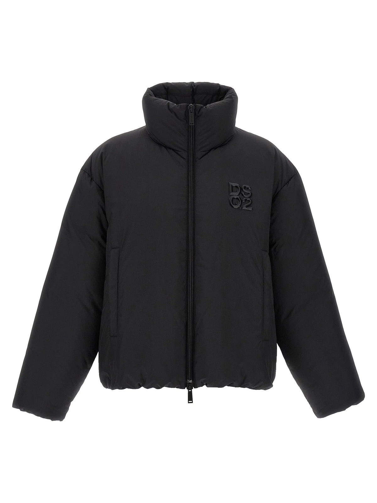 Dsquared² Black Polyester Full-Length Jacket
