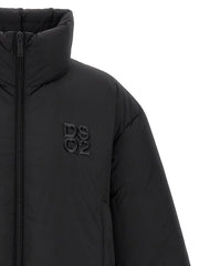 Dsquared² Black Polyester Full-Length Jacket
