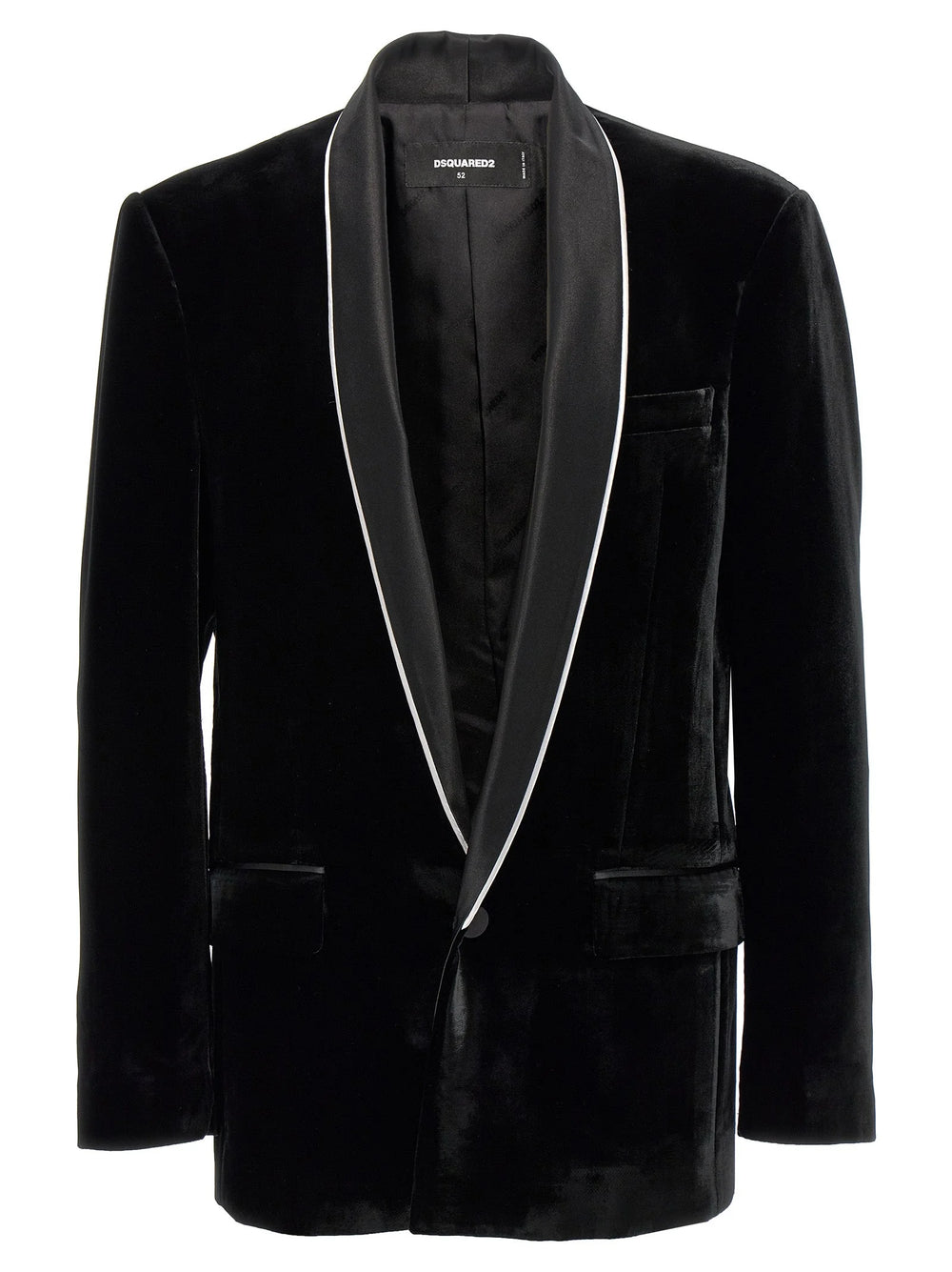 Dsquared² Black Viscose Blazer - IT50 | L