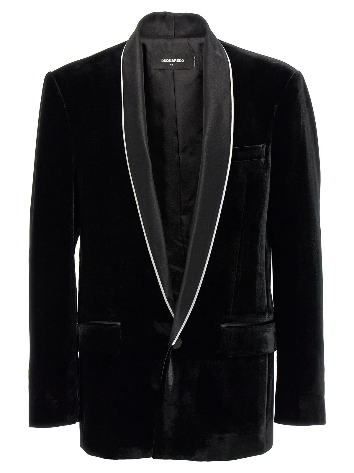 Dsquared² Black Viscose Blazer - IT50 | L
