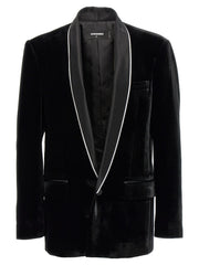 Dsquared² Black Viscose Blazer - IT50 | L