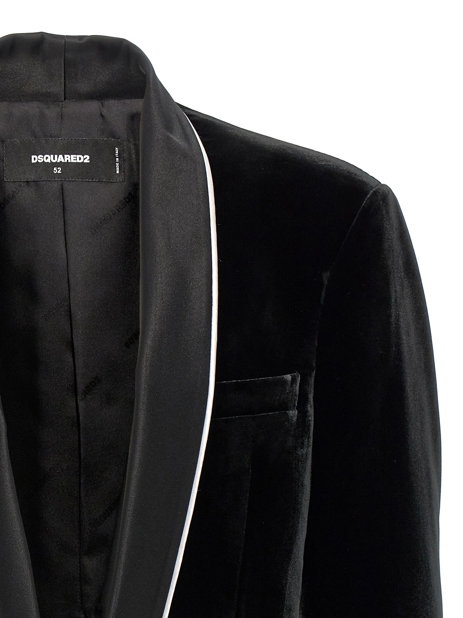 Dsquared² Black Viscose Blazer - IT50 | L