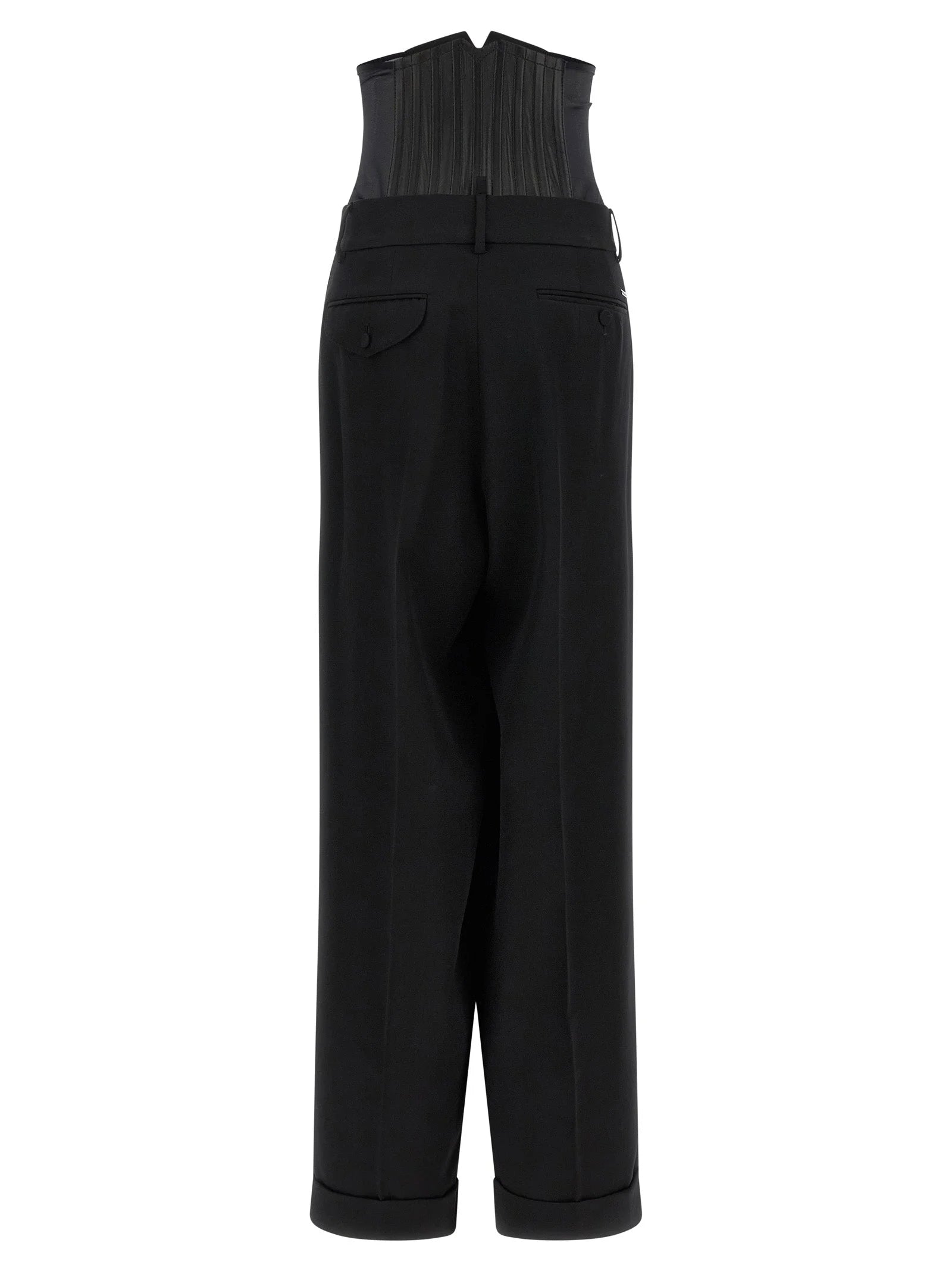Dsquared² Black Wool Dress Pants