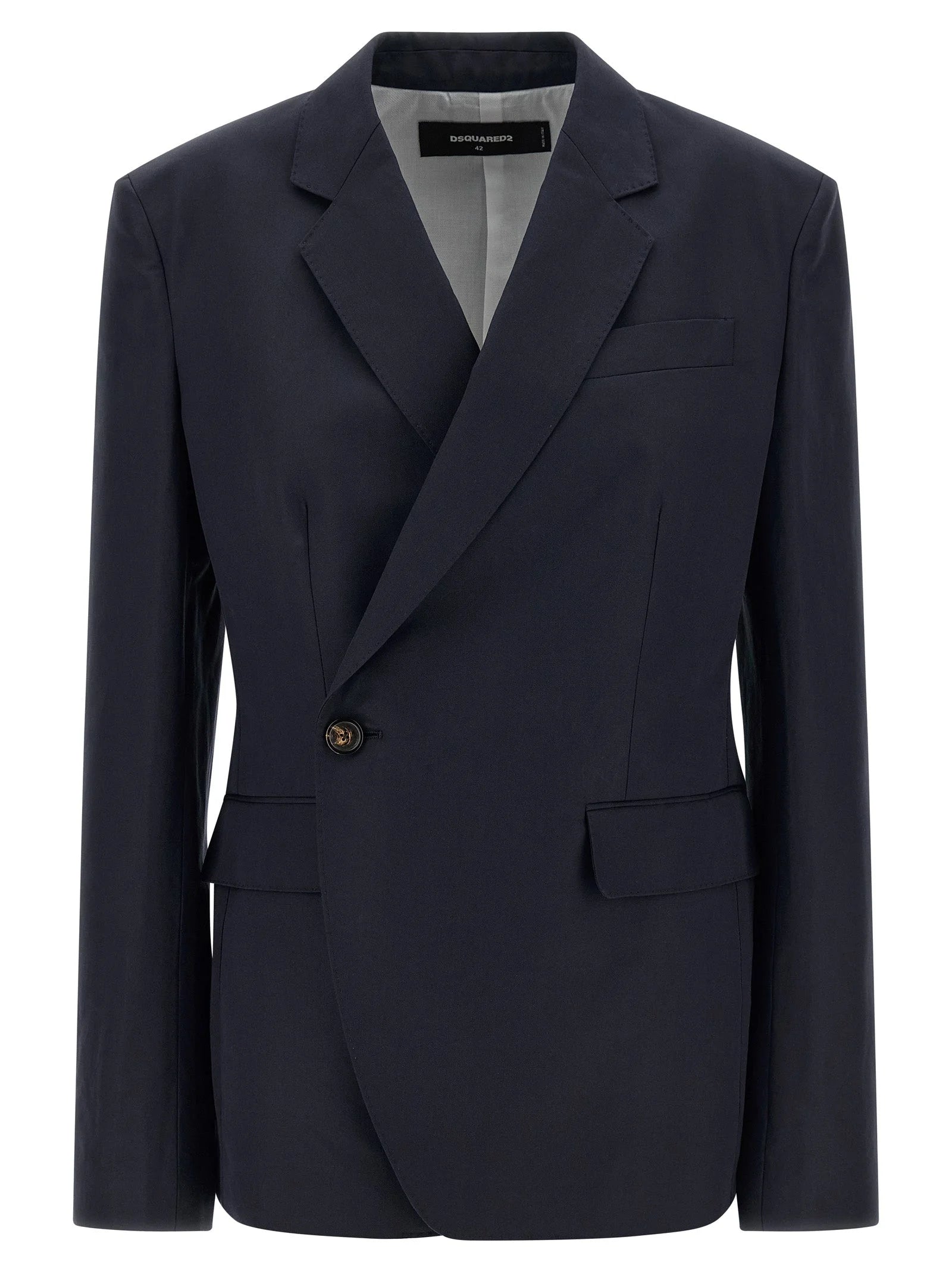 Dsquared² Blue Cotton Blazer