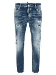 Dsquared² Blue Cotton Boyfriend Jeans - IT52 | XL