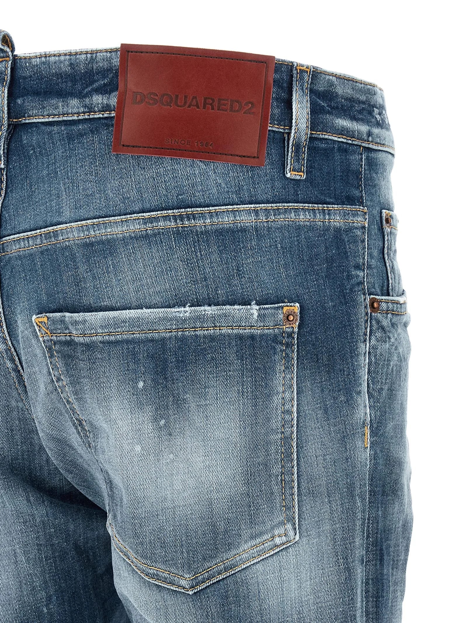 Dsquared² Blue Cotton Boyfriend Jeans - IT52 | XL