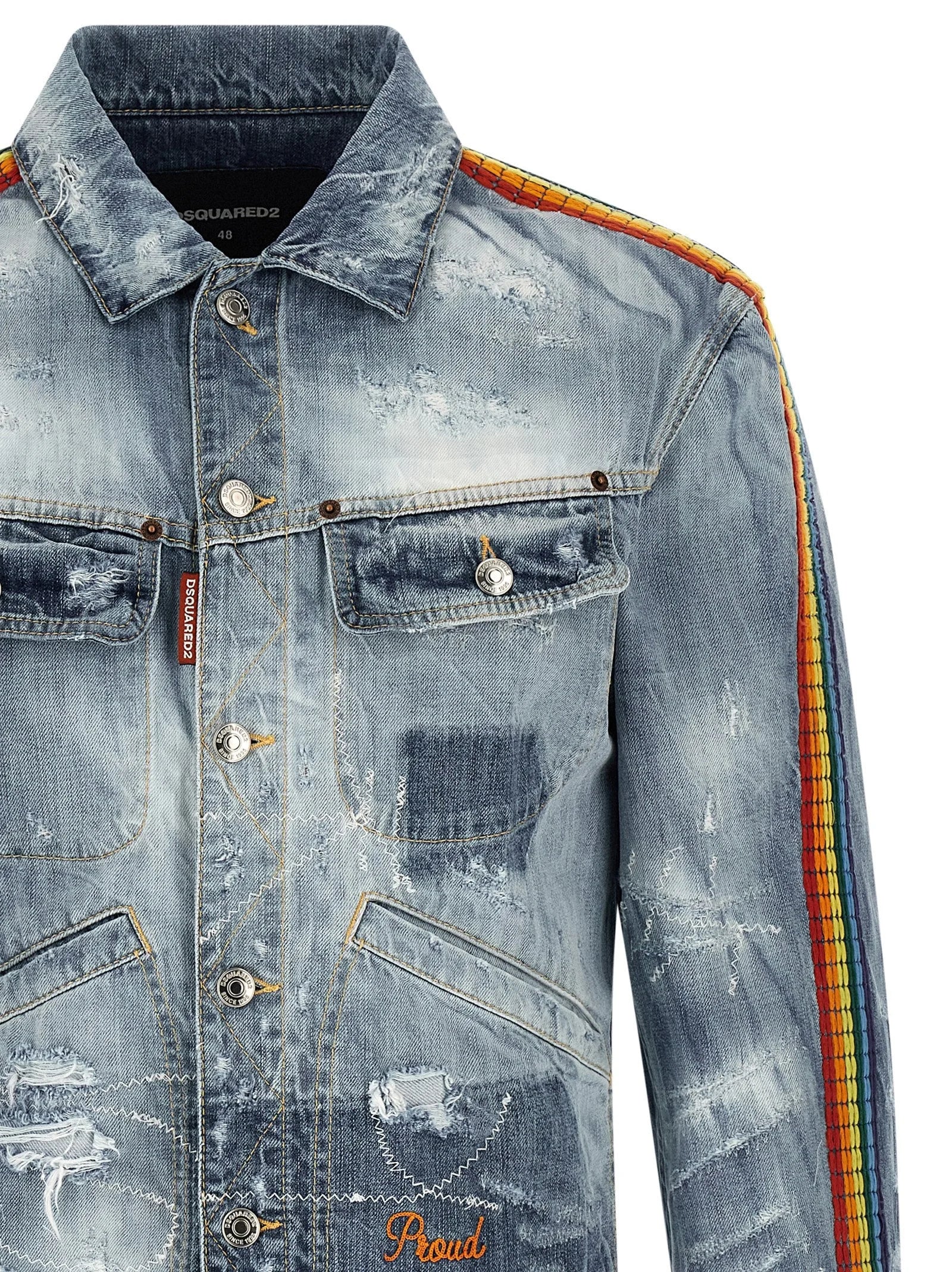 Dsquared² Blue Cotton Denim Jacket - IT50 | L