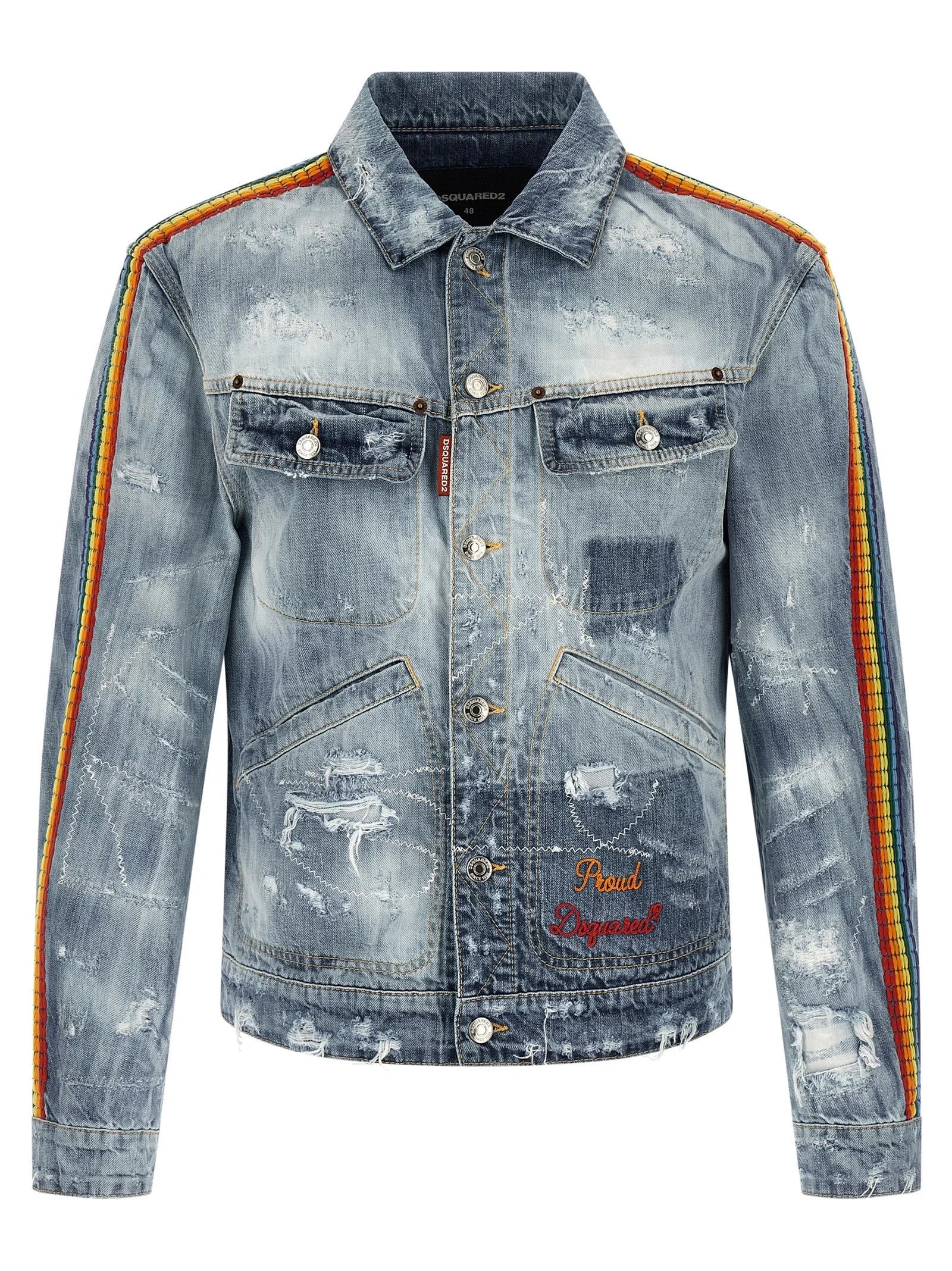Dsquared² Blue Cotton Denim Jacket - IT50 | L