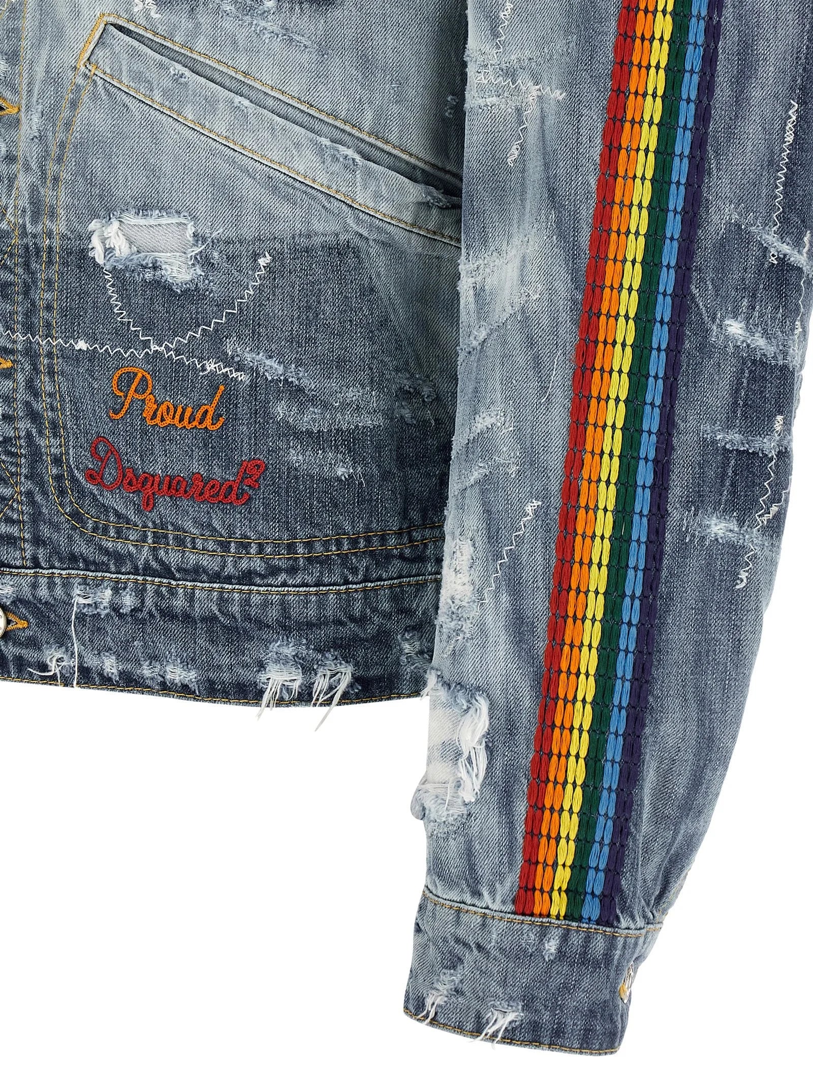 Dsquared² Blue Cotton Denim Jacket - IT50 | L