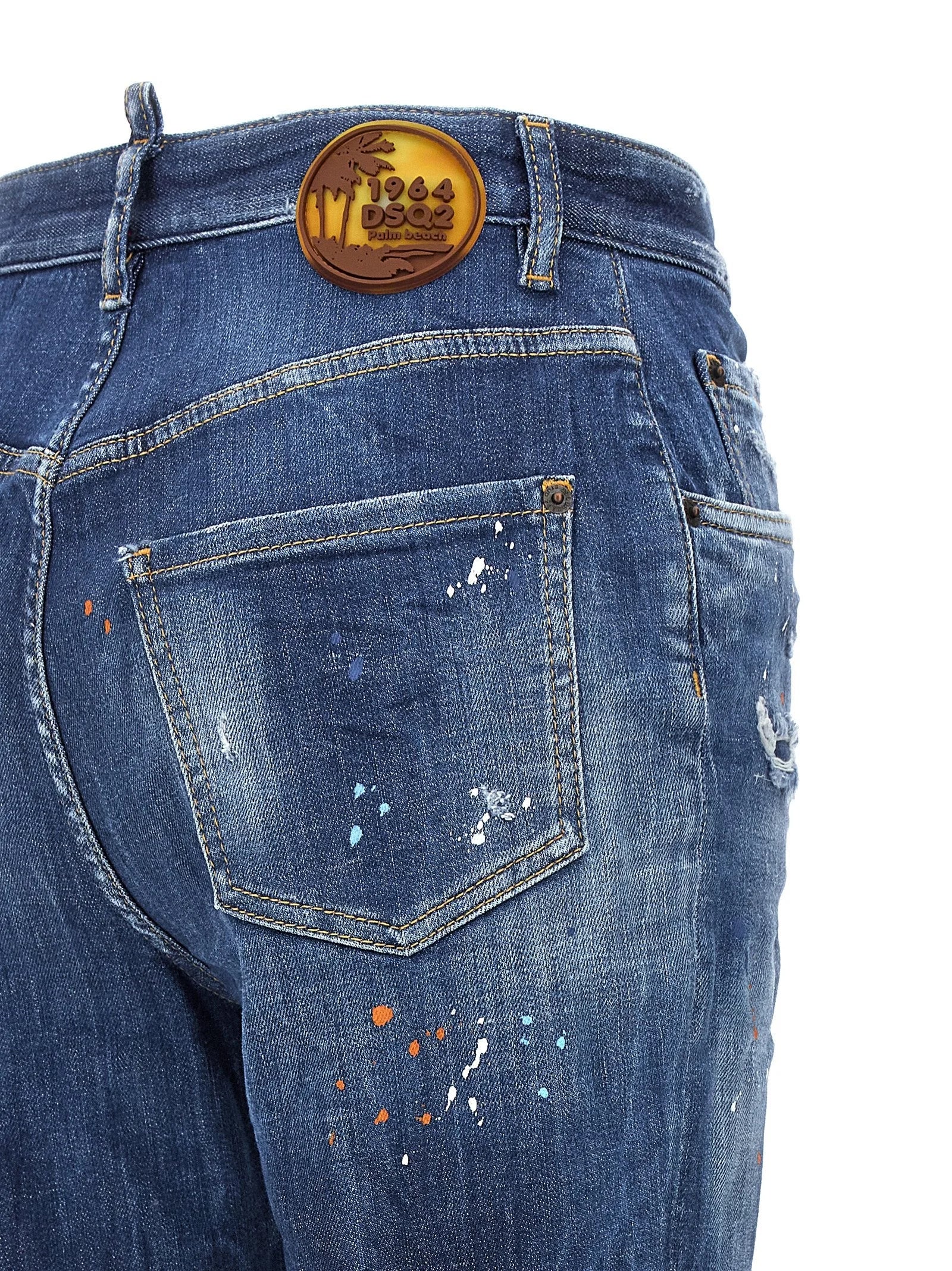 Dsquared² Blue Cotton High-Waisted Jean - IT38