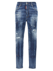 Dsquared² Blue Cotton High-Waisted Jean - IT38