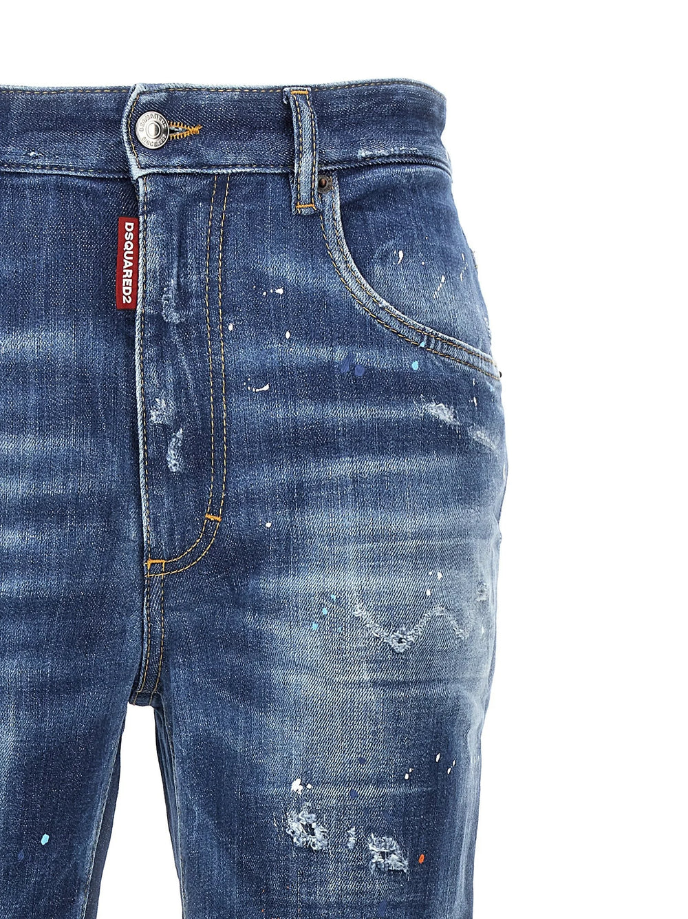 Dsquared² Blue Cotton High-Waisted Jean - IT38