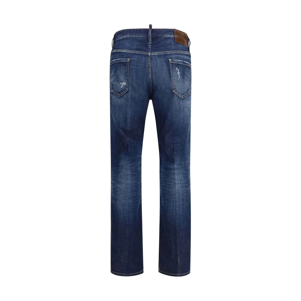 τζιν Dsquared² μπλε βαμβακιού denim