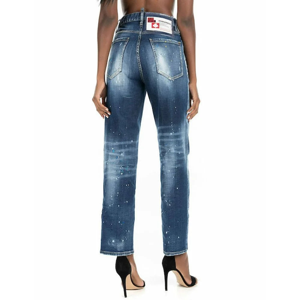 Dsquared² Blue Cotton Jeans Denim - 42
