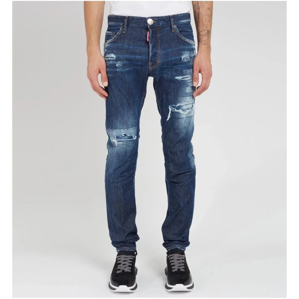 Dsquared² Blue Cotton Men Jeans - Jeans