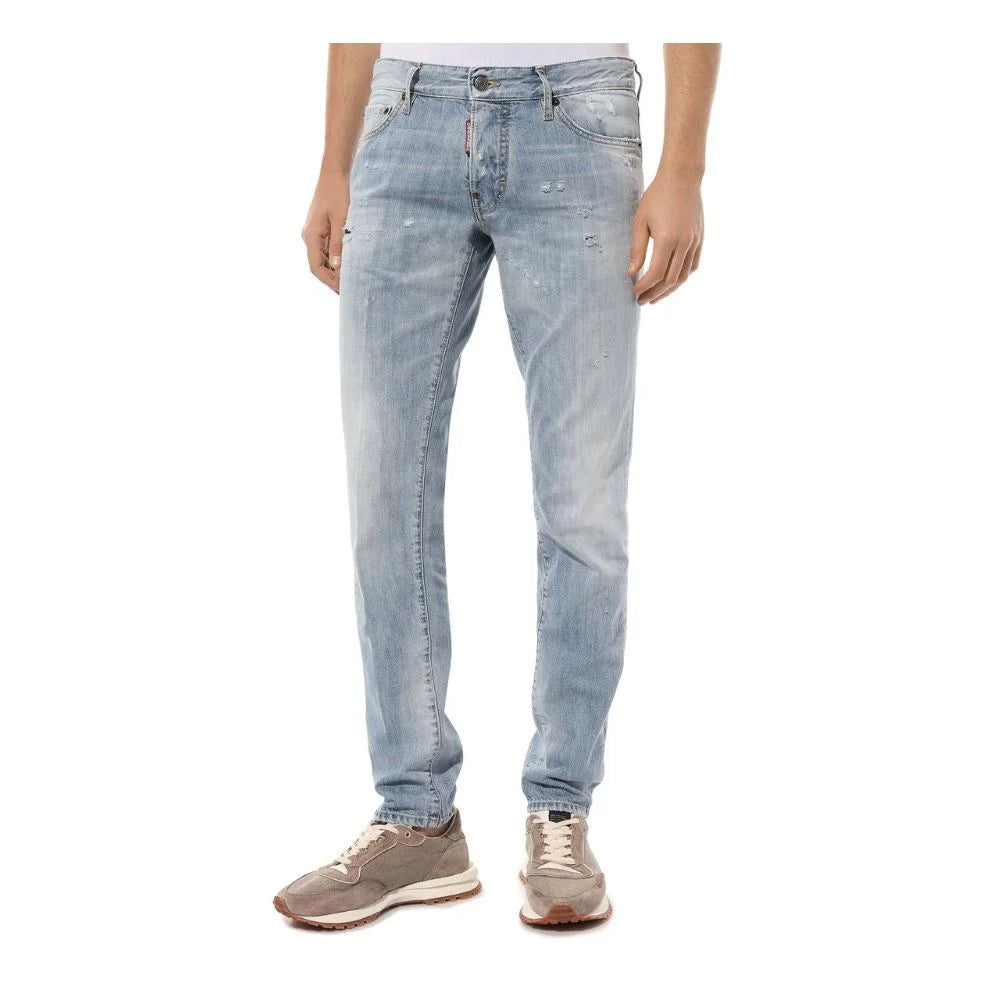 Dsquared² Blue Cotton Men Jeans - IT50 | L - Jeans
