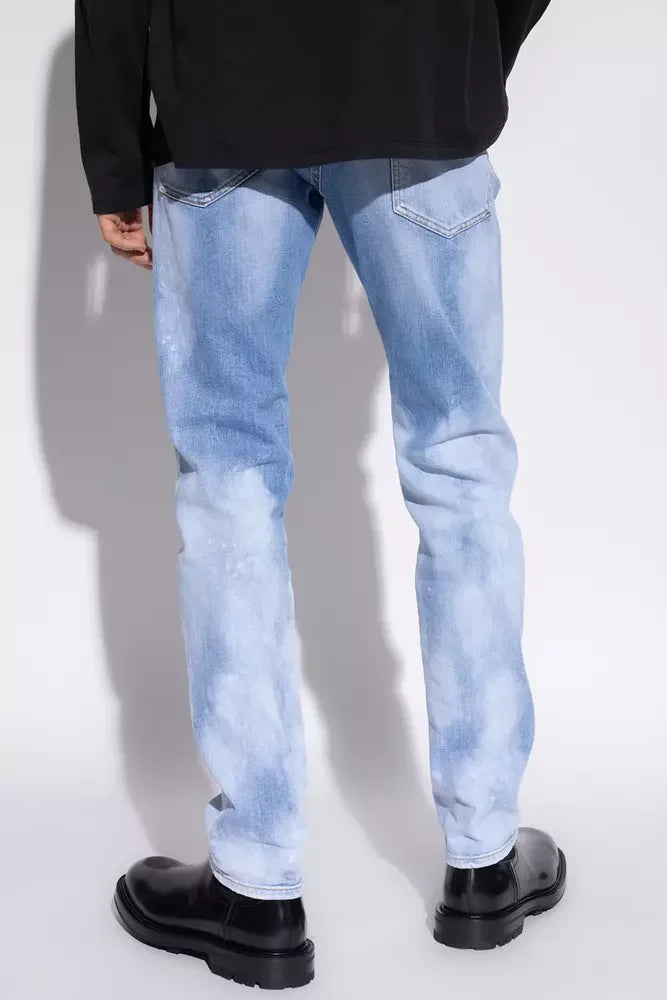 Dsquared² Blue Cotton Men Jeans - IT52 | XL - Jeans