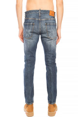 Dsquared² Blue Cotton Men Jeans - IT52 | XL - Jeans