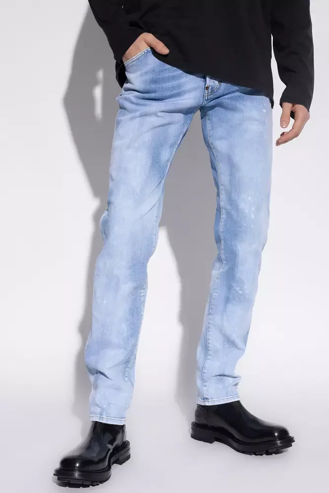 Dsquared² Blue Cotton Men Jeans - IT52 | XL - Jeans