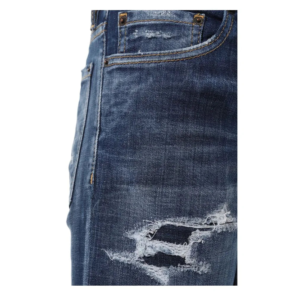 Dsquared² Blue Cotton Men Slim Jean - Jeans