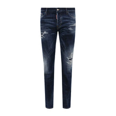 Dsquared² Blue Cotton Men Slim Jean - Jeans