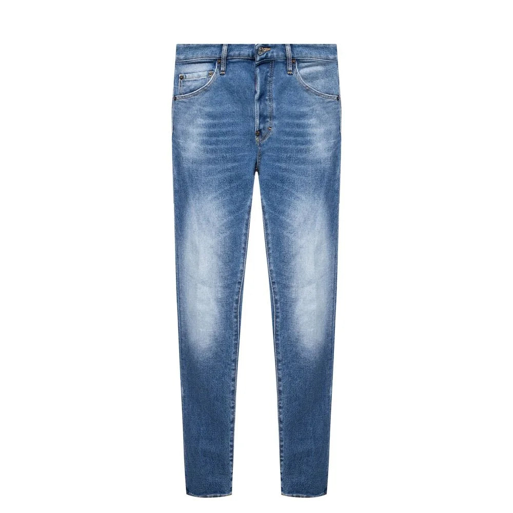 Dsquared² Blue Cotton Men’s Distressed Jean - Jeans