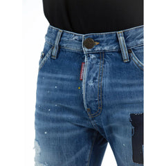 Dsquared² Blue Cotton Men’s Slim-Fit Jean - Jeans