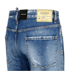 Dsquared² Blue Cotton Men’s Slim-Fit Jean - Jeans