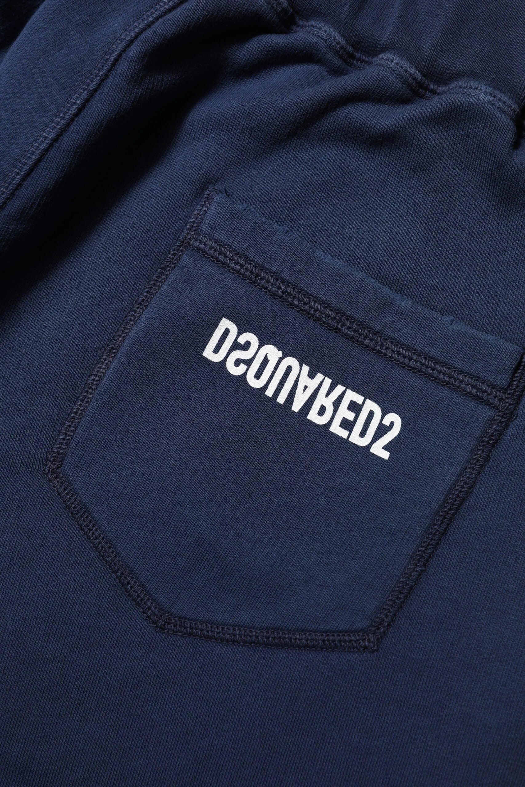 Dsquared² Blue Cotton Mid Waisted Jogger Pants - IT38 | XS - Joggers