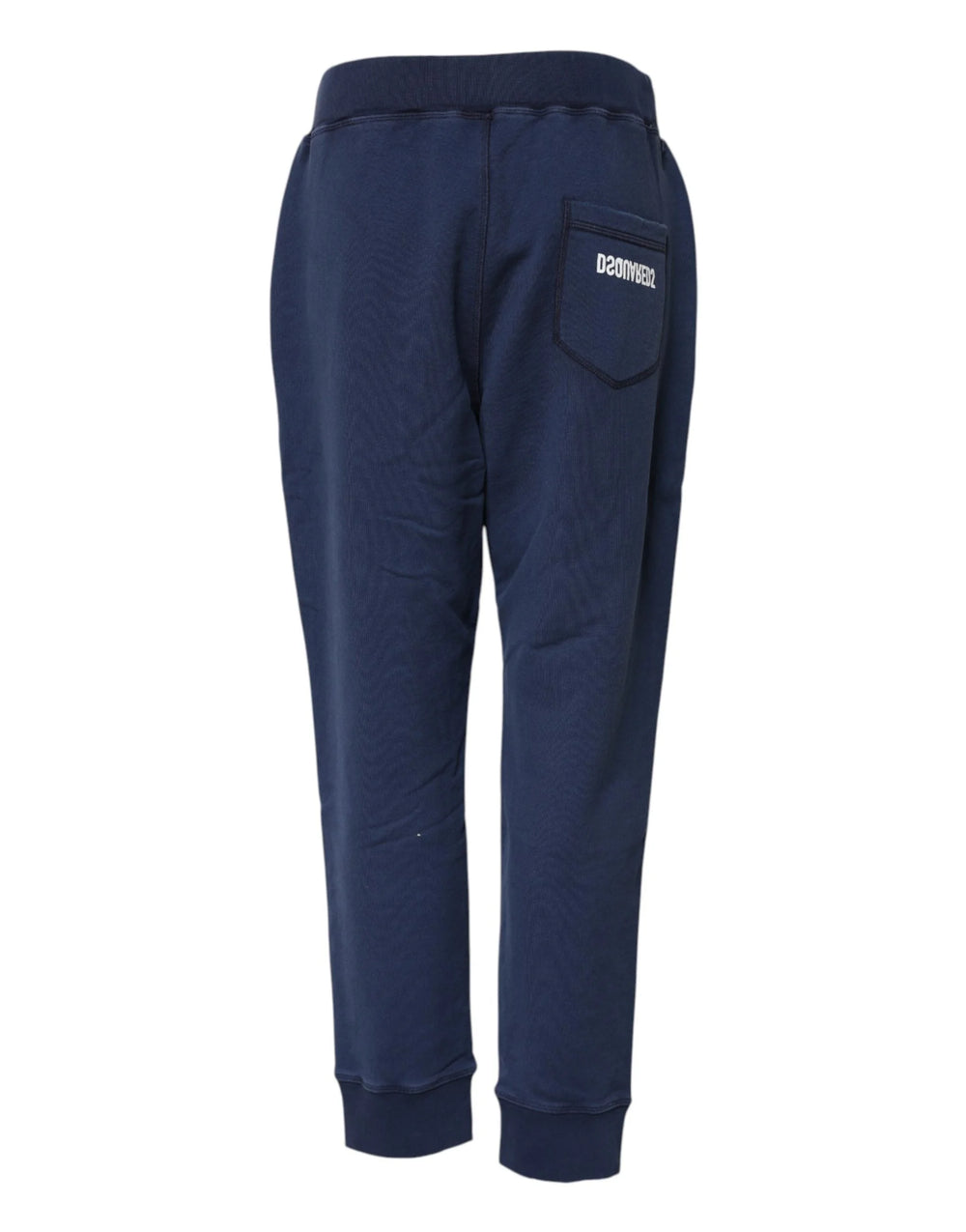 Dsquared² Blue Cotton Mid Waisted Jogger Pants - IT38 | XS - Joggers