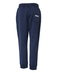Dsquared² Blue Cotton Mid Waisted Jogger Pants - IT38 | XS - Joggers
