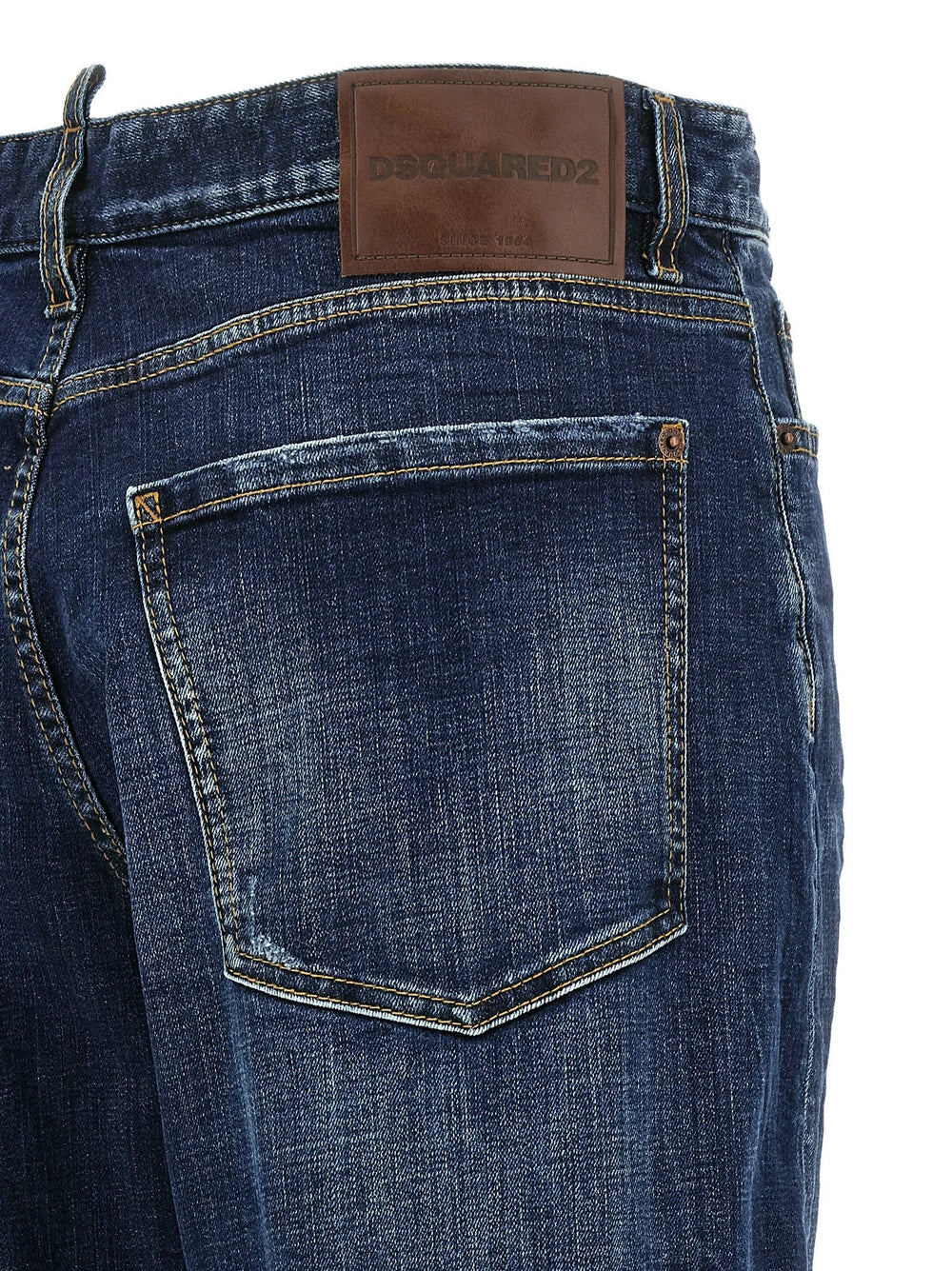 Dsquared² Blue Cotton Relaxed Fit Jeans
