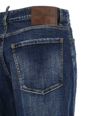 Dsquared² Blue Cotton Relaxed Fit Jeans